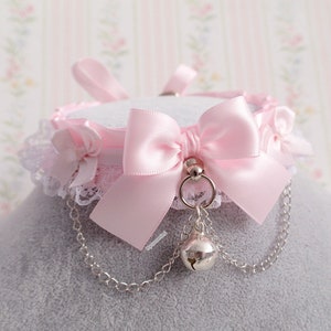 Kitten Pet Play Collar Gear princess DDLG Choker Necklace - Etsy