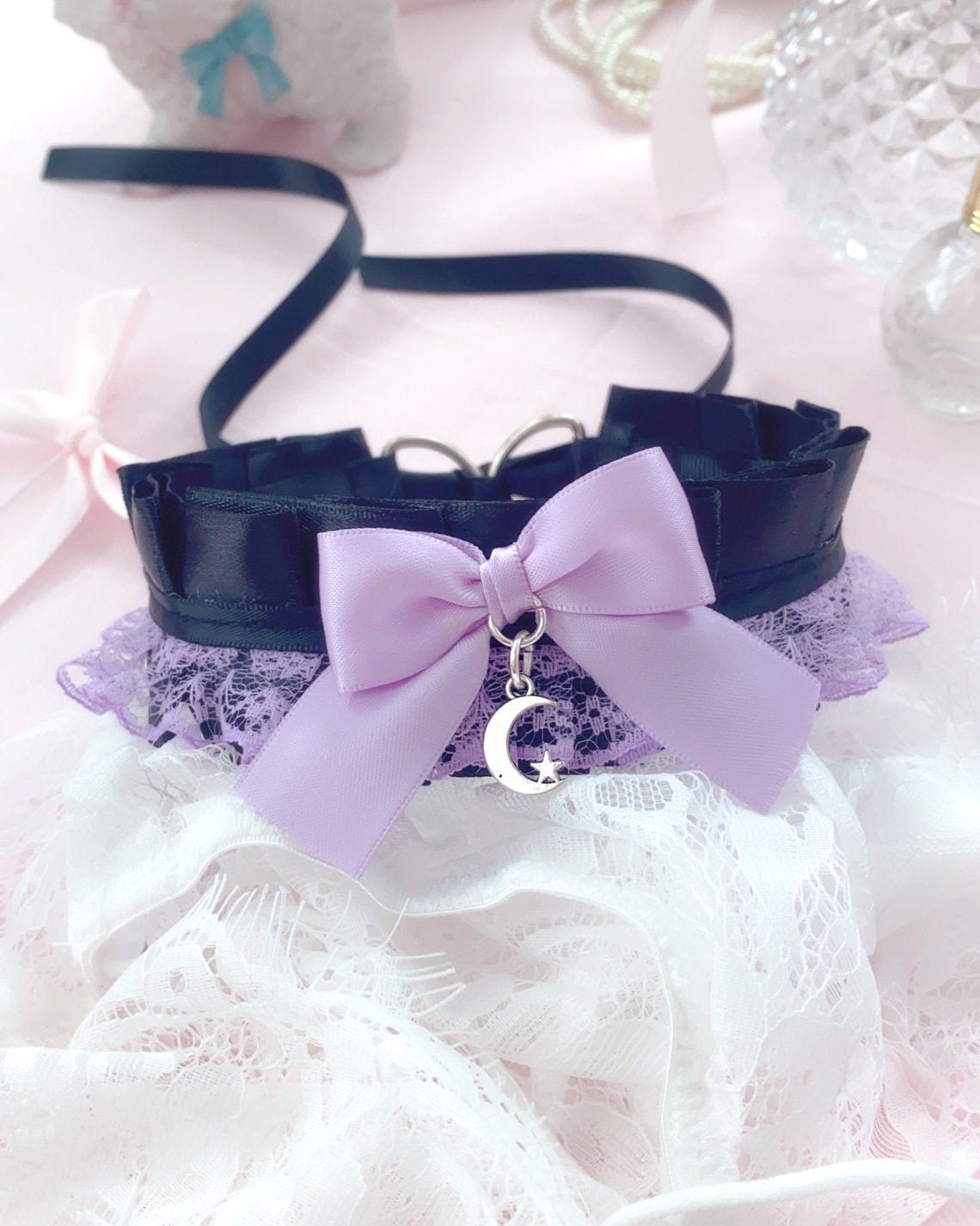 lace kitten collar