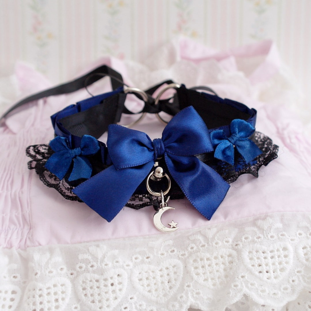 Kitten Collection Red/Black Lace Choker