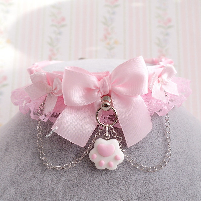 Little Paw Kitten Pet Play Collar Gear DDLG Choker Necklace Etsy