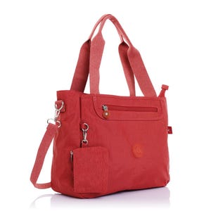 Tuder Waterproof Nylon Shoulder Bag for Women, Lightweight Crossbody Tote Purse with Zipper, Travel Daily Bag, Gift for Her, Birthday Gift