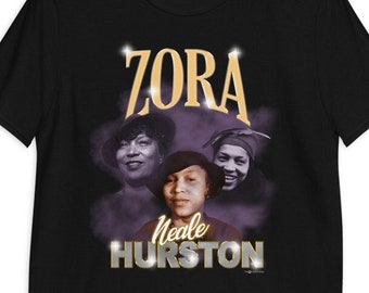 -shirt Zora Neale Hurston | T-shirt graphique vintage inspiré du rap des années 90 | Chemise d'auteur noire pour femme | T-shirt de style vintage | T-shirt romancier