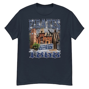 Hampton Universitäts-T-Shirt l 90er Jahre Stil Vintage T-Shirt | Unisex Retro Bootleg Rap T-Shirt l HU I HBCU l Pirates