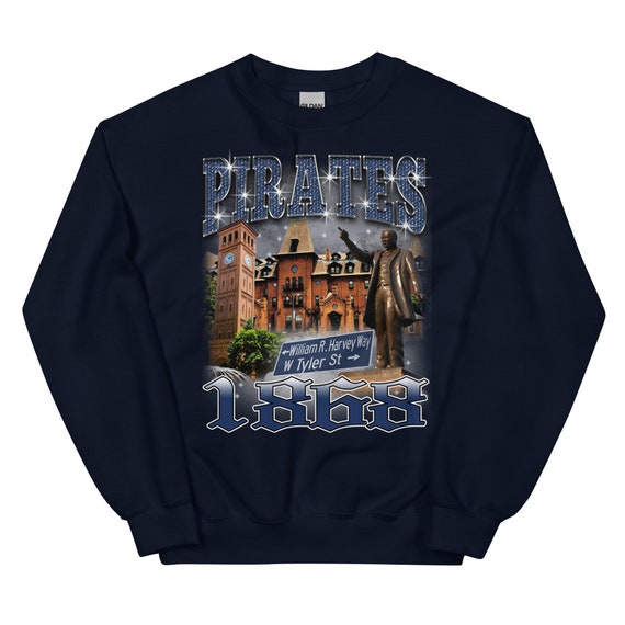 Hampton University Sweatshirt L 90s Style Vintage Sweatshirt Unisex Retro Bootleg Rap Hoodie L HU I HBCU L Pirates I 1868 Etsy