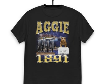 Camiseta inspirada na NC A&T l Camiseta vintage estilo anos 90 | Camiseta unissex retrô pirata de rap l Carolina do Norte A e T I HBCU l Aggie