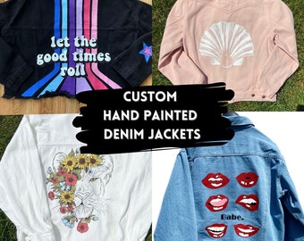 Hand Painted Custom Denim Jackets