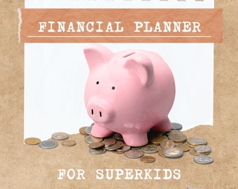 kids Financial Planner and Money tracker for Children Learn how to Budget