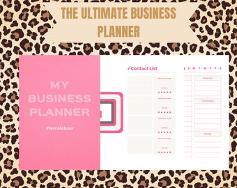 Monthly Business Planner Printable for the Boss Lady-Entrepreneur Budget Planner-Small Business Planner - Instant Download Business Planner