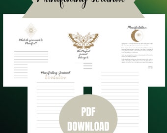 Manifesting Journal Printable - Manifestation - Manifestable