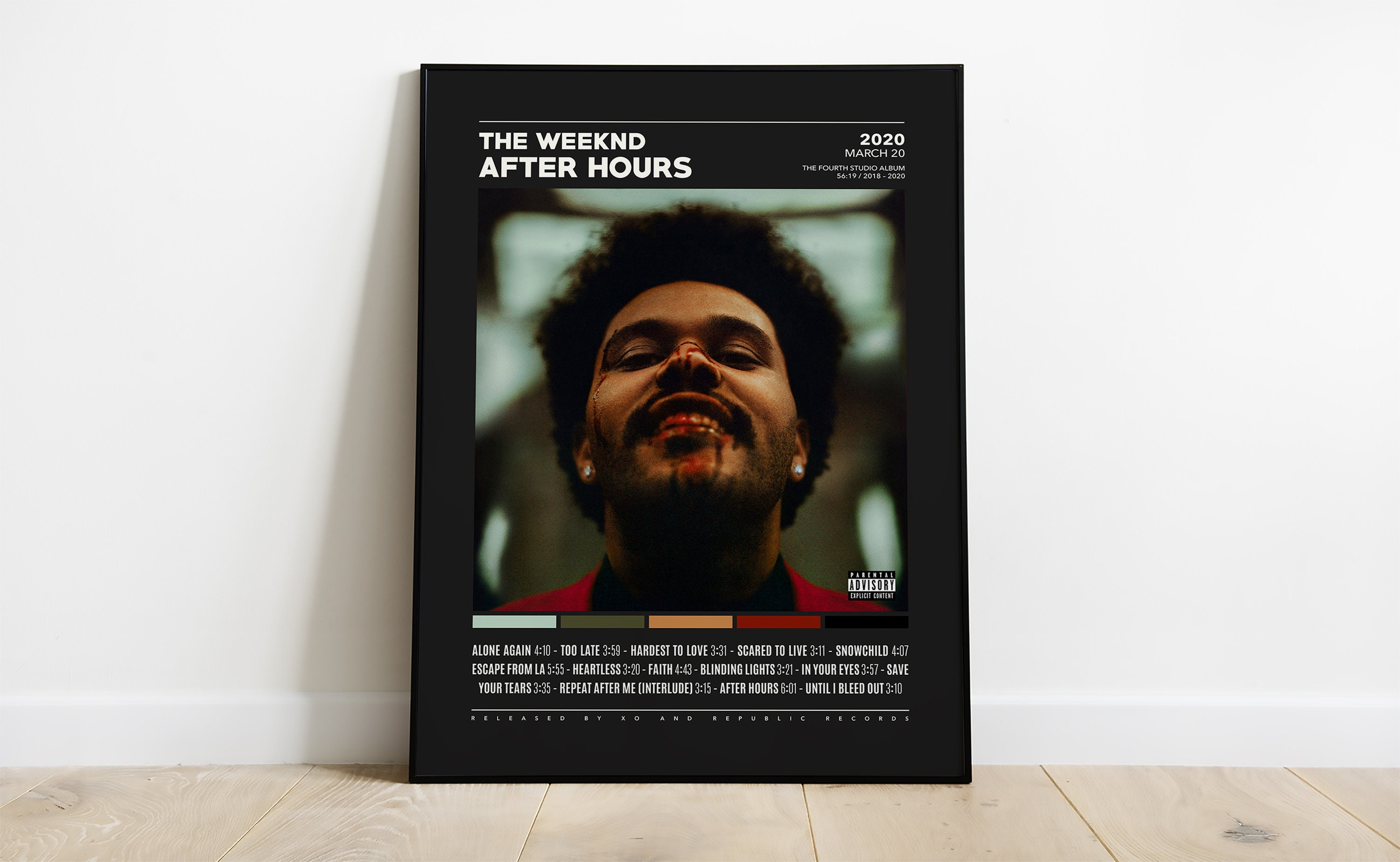 After poster. Weeknd "after hours".