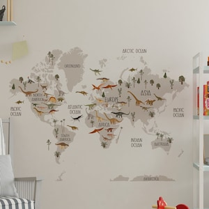 Sticker mural dinosaure art déco pour chambre de garçon dinosaure art mural dinosaure art mural pour chambre d'enfant