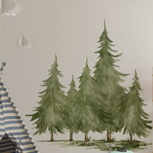 tree wall decal, forest wall decal, Large trees wall decal, forest wall decal, tree decal, large forest wall decal