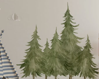 tree wall decal, forest wall decal, Large trees wall decal, forest wall decal, tree decal, large forest wall decal