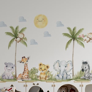 safari nursery decor for girls room safari nursery wall decals for kids room jungle wall decals for nursery room