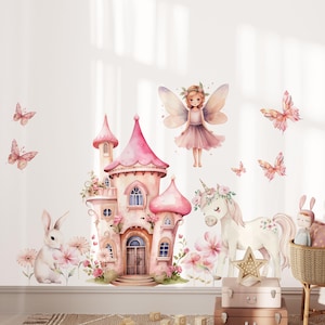 fairy wall decals, fairy stickers, girls room decor, fairy decor, girls room wall decals, nursery wall decor,