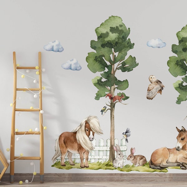 Horse Wall Decals Etsy