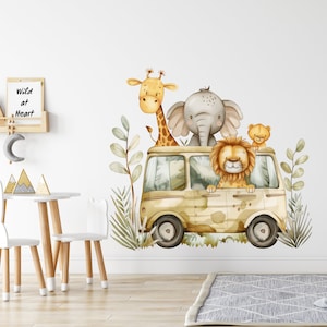 Safari nursery decor, safari nursery wall decals, safari wall decal, lion wall decals, jungle wall decal