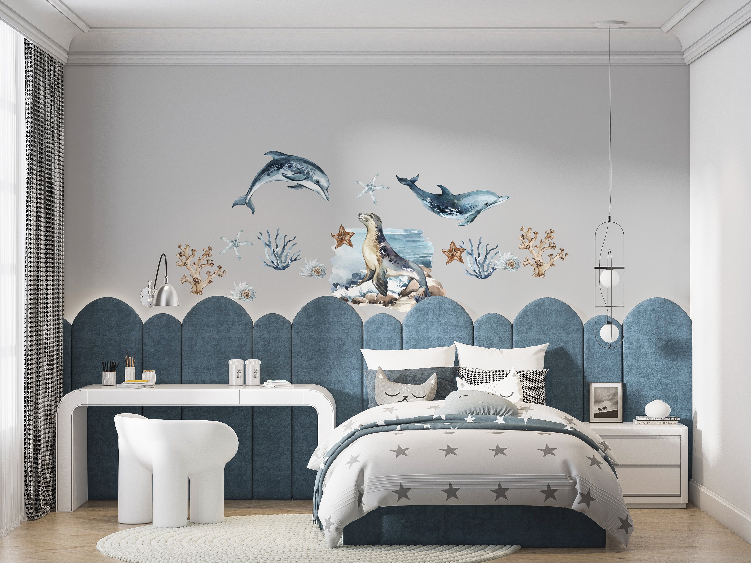 Sea World Ocean Wall Decal for Kids Room, Wall Stickers for Nursery ...