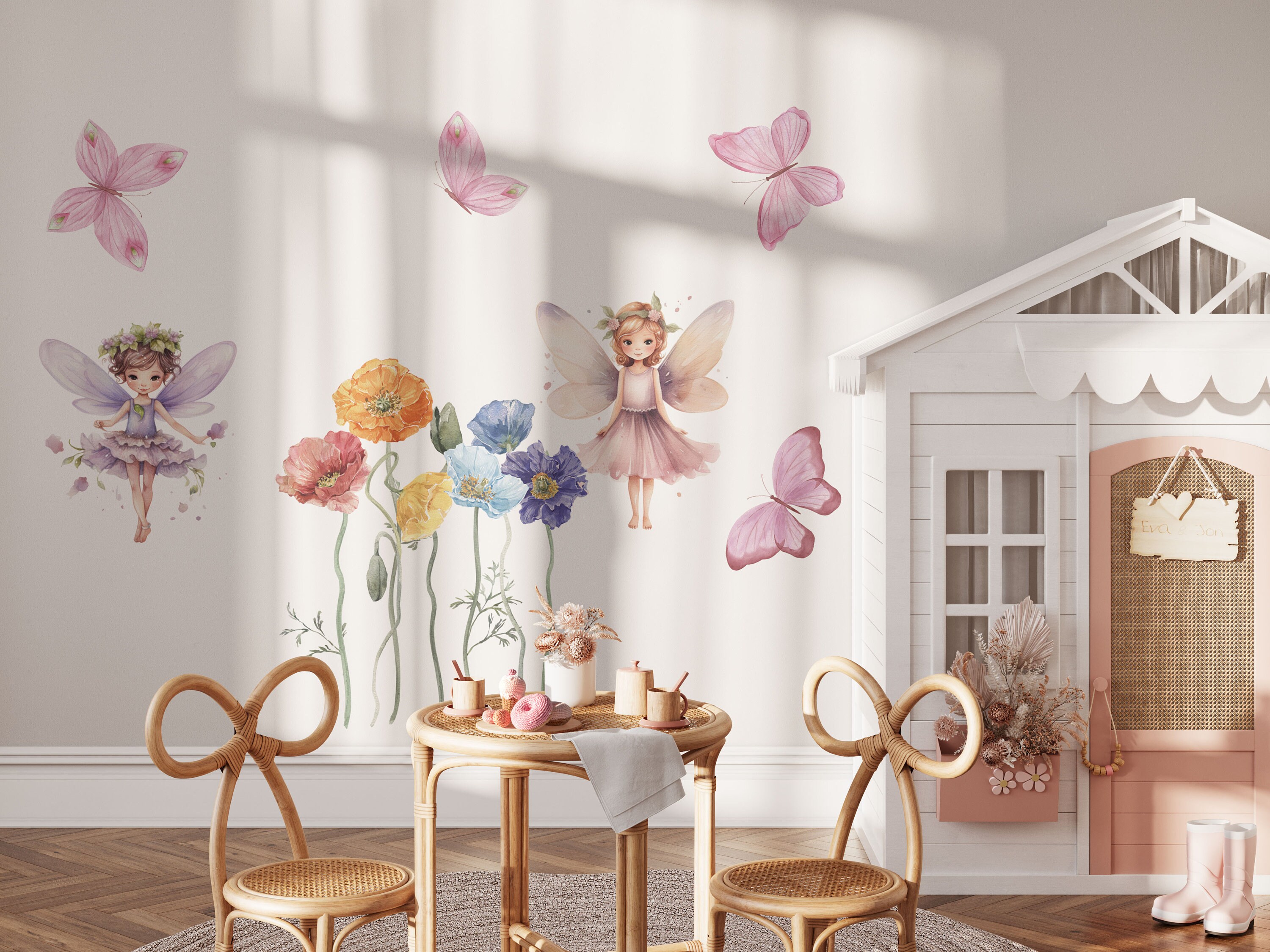 Fairy Wall Decals, Fairy Stickers, Girls Room Decor, Fairy Decor, Girls ...