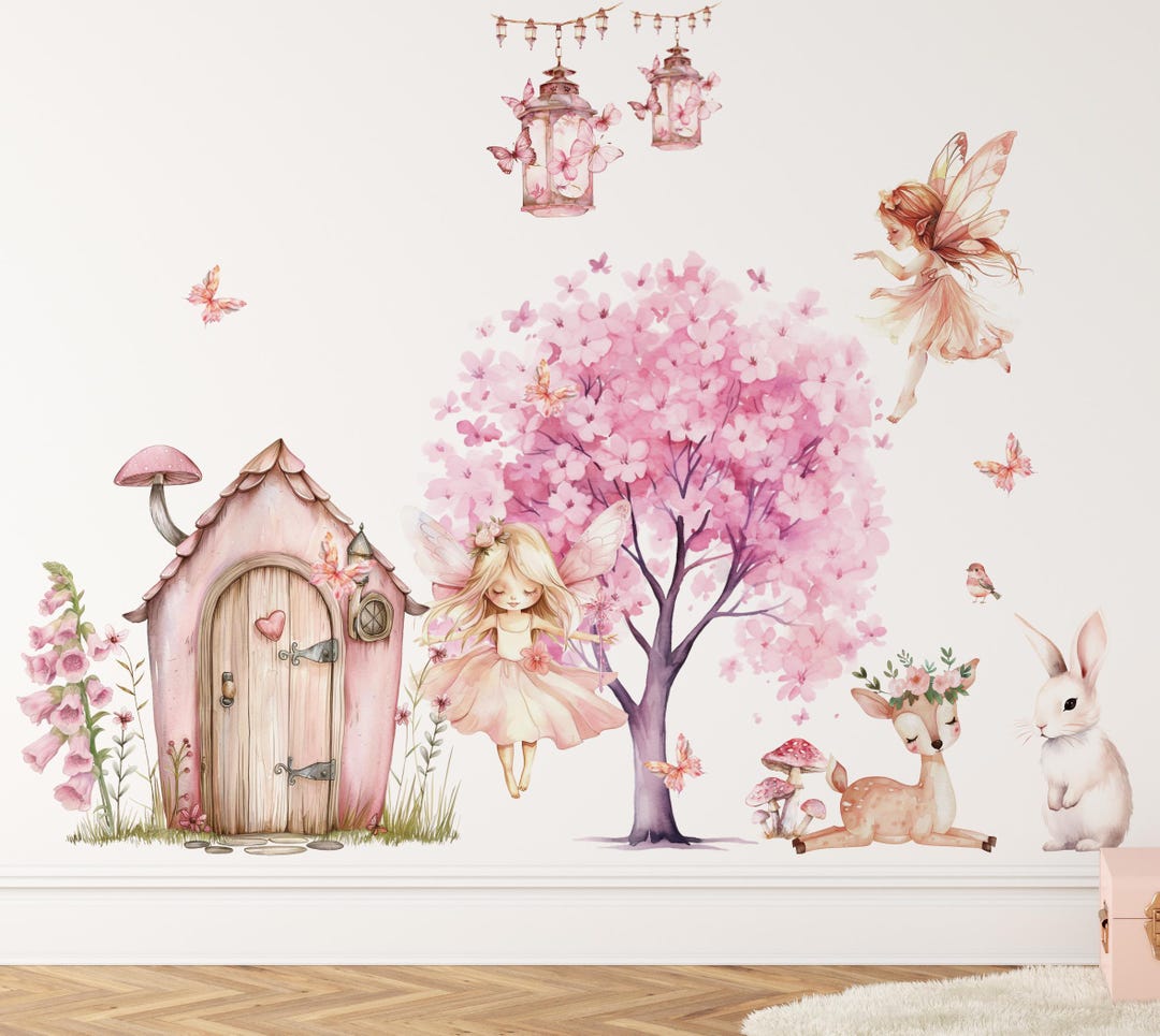 Fairy Wall Stickers, Fairy Wall Decal, Girls Room Decor, Fairy Decor ...