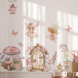 Fairy Wall Decals, Girls Room Decor, Nursery Stickers
