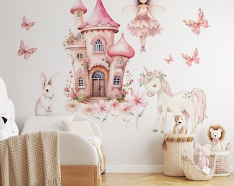fairy wall decals, fairy stickers, girls room decor, fairy decor, girls room wall decals, nursery wall decor,