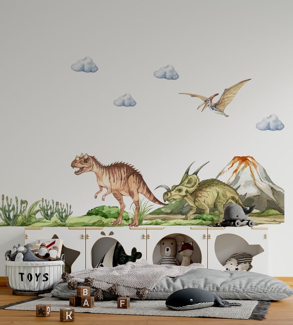 Buy Dinosaur Wall Decal Big Set, Jurassic in Boy Room, Dinosaur Stickers,  Dinosaur Wall Art, Kids Wall Sticker, Dinosaur Decoration, Online in India  - Etsy