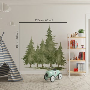 Large trees wall decal, forest wall decal, tree decal, large forest wall decal, kids wall decal trees 177 cm H