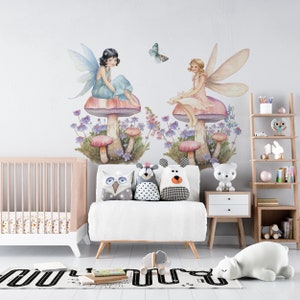fairy wall decals, fairy stickers, girls room decor, fairy decor, girls room wall decals, nursery wall decor,