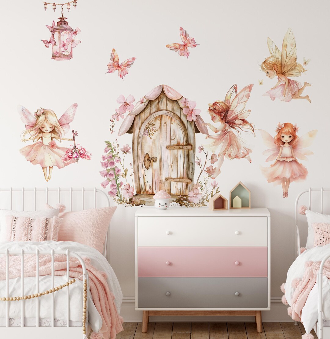 Fairy Stickers, Girls Room Decor, Fairy Decor, Girls Room Wall Decals ...