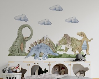 dinosaur wall decal, dinosaur wall decor, dinosaur wall stickers, dinosaur wall decals, dinosaur decal, dinosaur decoration, T-rex