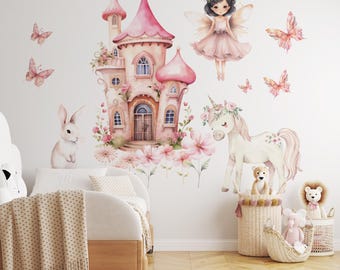 fairy wall decals, fairy stickers, girls room decor, fairy decor, girls room wall decals, nursery wall decor,