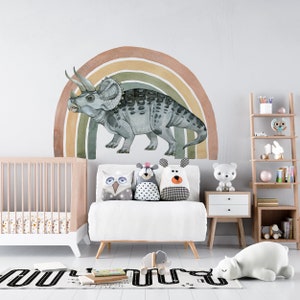 dinosaur wall decal big set, dinosaur wall stickers, jurassic in boy room, dinosaur stickers, dinosaur wall art, kids wall sticker,