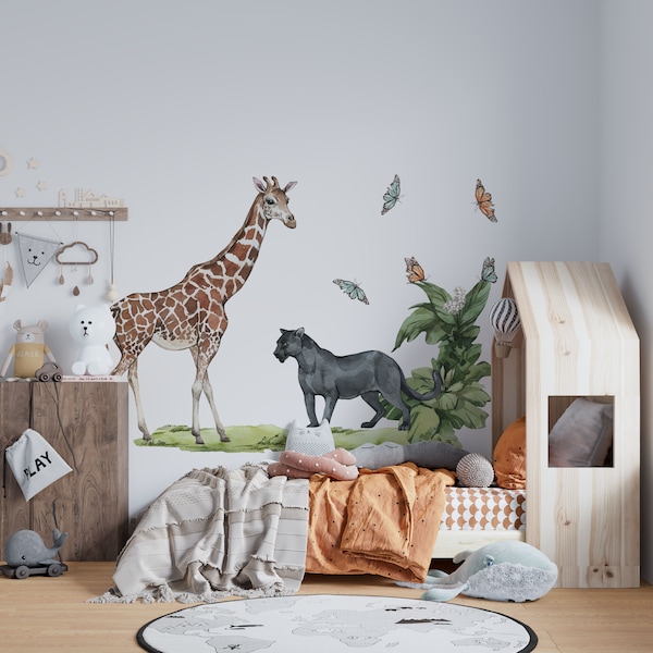Jungle Wall Decals Etsy