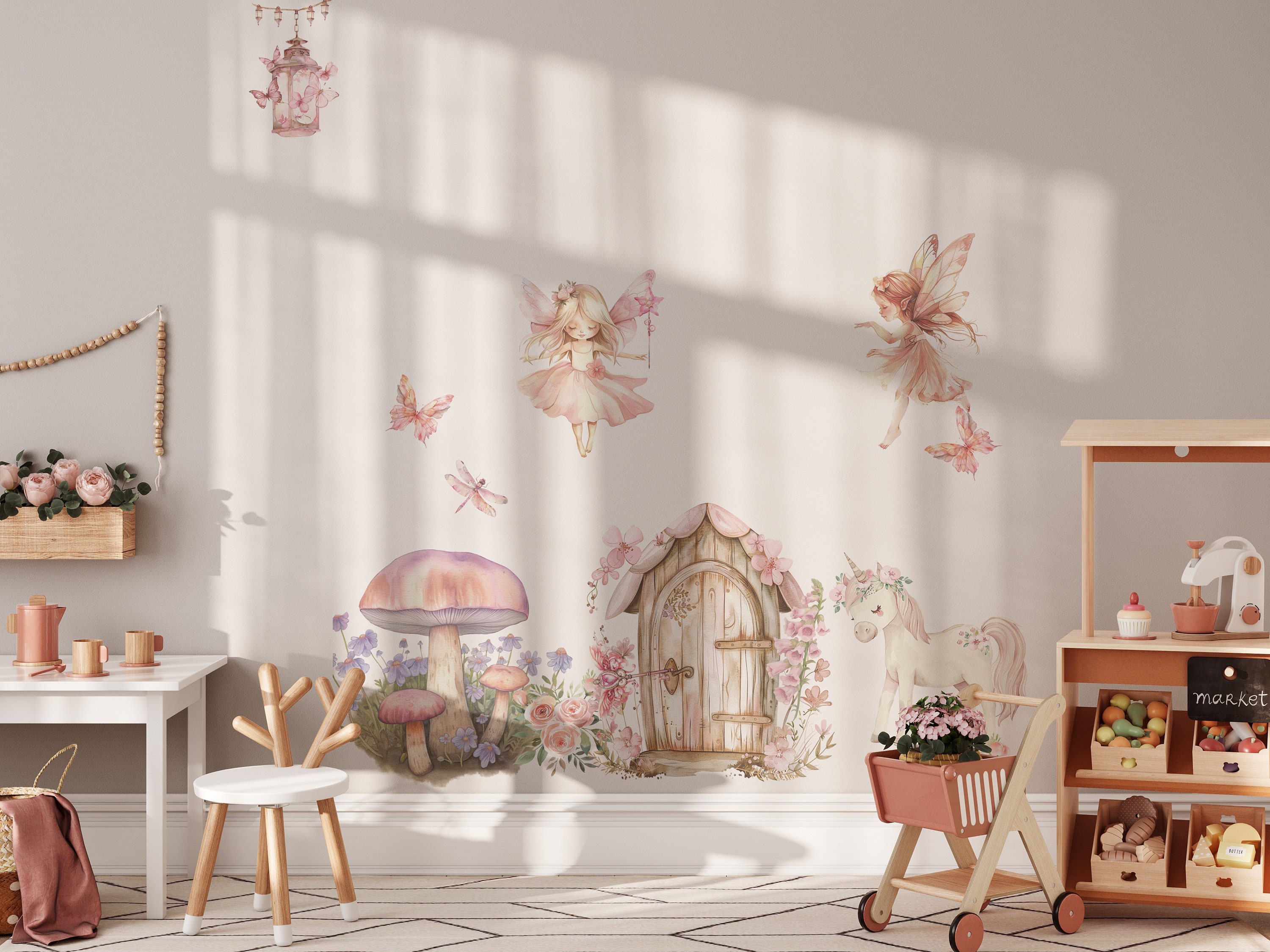 Fairy Wall Decals, Fairy Stickers, Girls Room Decor, Fairy Decor, Girls ...