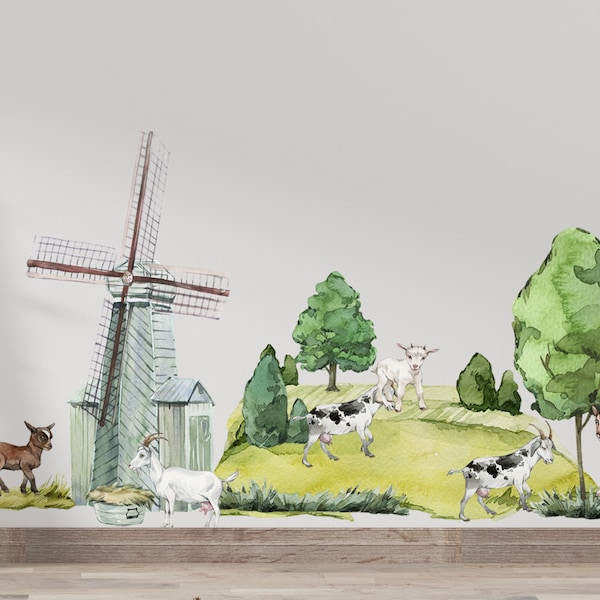 farm nursery decor, farm animals wall decals, farm nursery,  farm animal nursery decal,  farm animal nursery barn, farm animal nursery decor