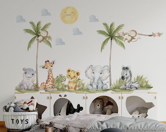 safari nursery decor for girls room safari nursery wall decals for kids room jungle wall decals for nursery room