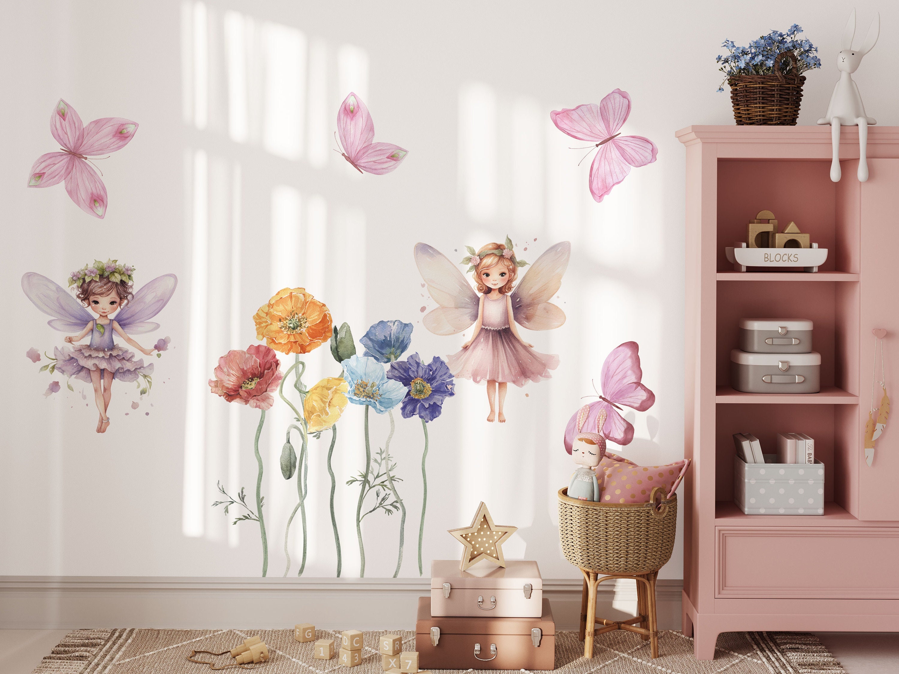 Fairy Wall Decals, Fairy Stickers, Girls Room Decor, Fairy Decor, Girls ...
