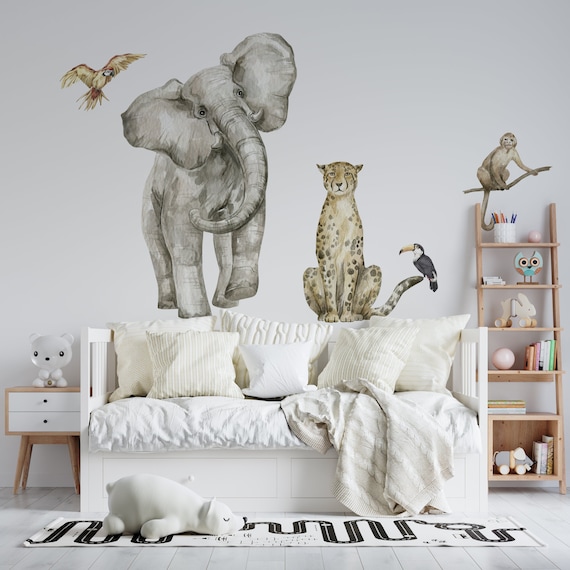 Buy Elephant Wall Decal, Safari Wall Stickers, Safari Decor