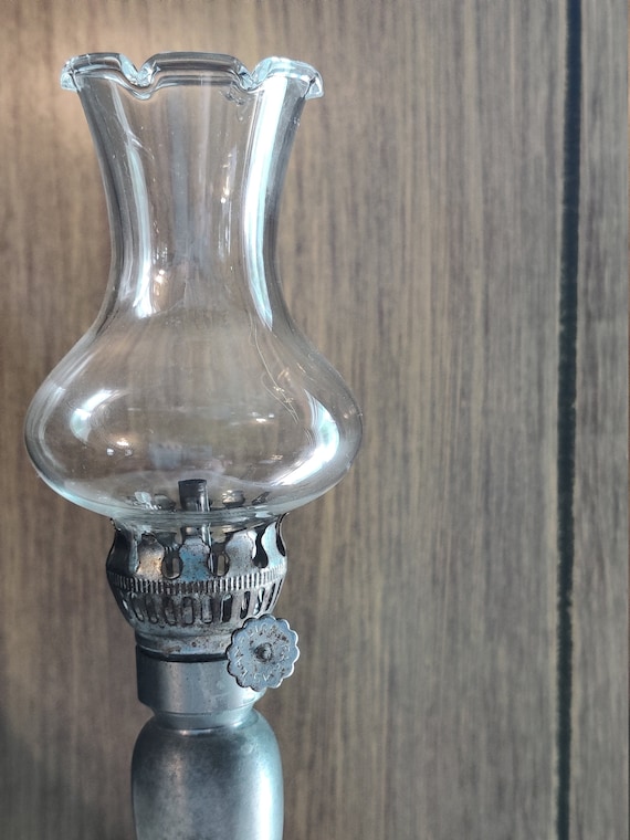 Pewter cheap hurricane lamp