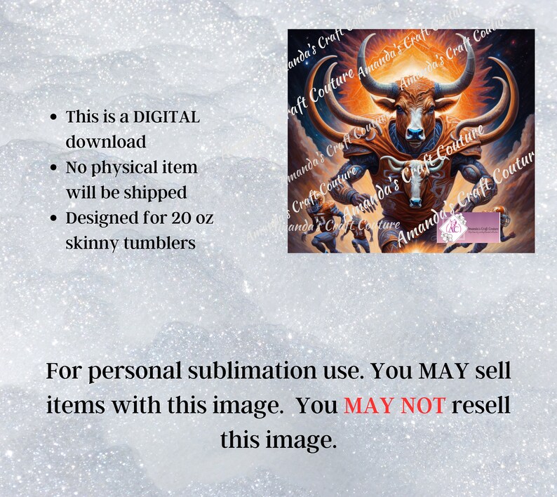 Puede incluir: Descarga digital de un dise&ntilde;o de sublimaci&oacute;n que presenta un toro con armadura de f&uacute;tbol corriendo con otros jugadores. El dise&ntilde;o es adecuado para vasos delgados de 20 oz. Solo para uso personal. Puedes vender art&iacute;culos con esta imagen, pero no puedes revender la imagen.