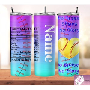 Personalisierte Softball Becher Design, bunte Sport Kaffeetasse (digitaler Download)