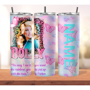 Country Dolly 20 onzas de diseño de sublimación de vaso delgado personalizado descarga de archivos digitales personalizados