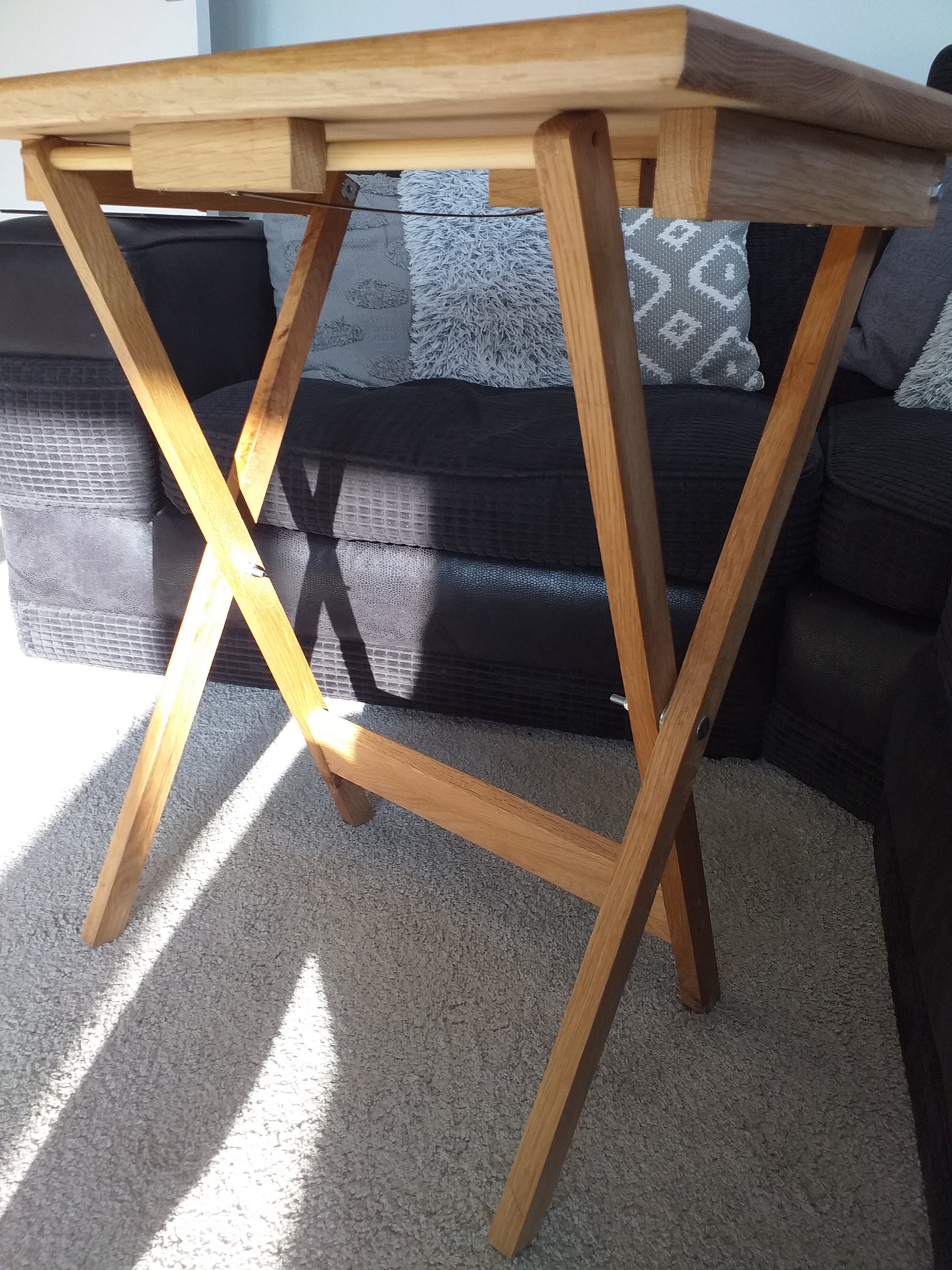Folding table. 100 oak Etsy