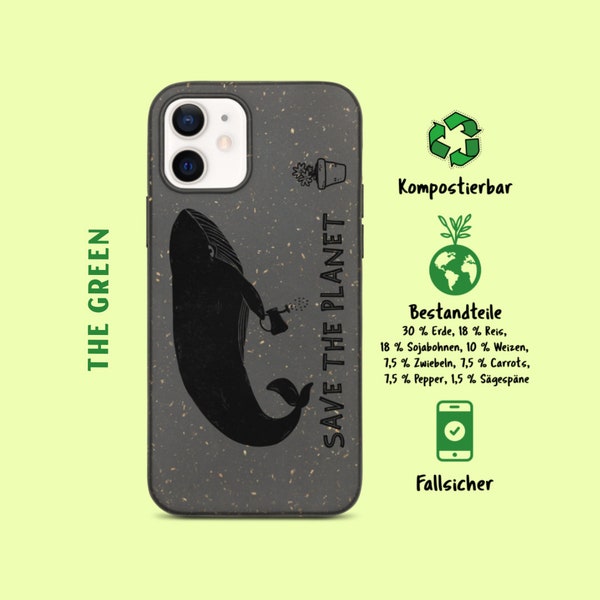 Funda bioteléfona Activismo ambiental / Salvar el planeta / Funda de teléfono biodegradable / Funda polaroid / Funda para iPhone