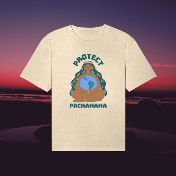 Protect Pachamama | Protect Mother Earth | Protect Our Mother Earth | Environmental Activism | Organic Cotton Oversized T-Shirt