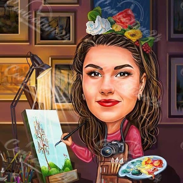 Custom Caricature from Photo - fully customizable caricature based entirely on your idea