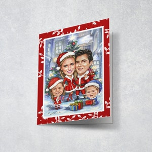 Obtenga su propia tarjeta de Navidad, regalo de Navidad de su idea, regalo familiar totalmente personalizado