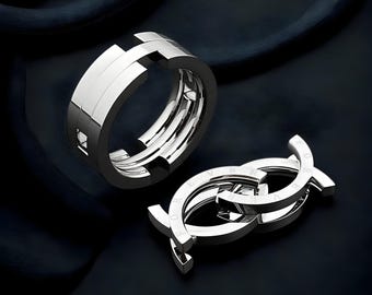 Classic Mens Poiso Ring - Transformable Dual Purpose Ring - Steampunk Statement Ring - Hip Hop Ring - Retro Men's Ring - Trendy Gift For Him