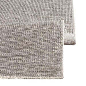 Contemporary Minimalist Light Gray Textured Area Rug – Modern Solid ...